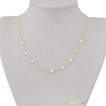 Χρυσό κολιέ περιμετρικών στοιχείων 